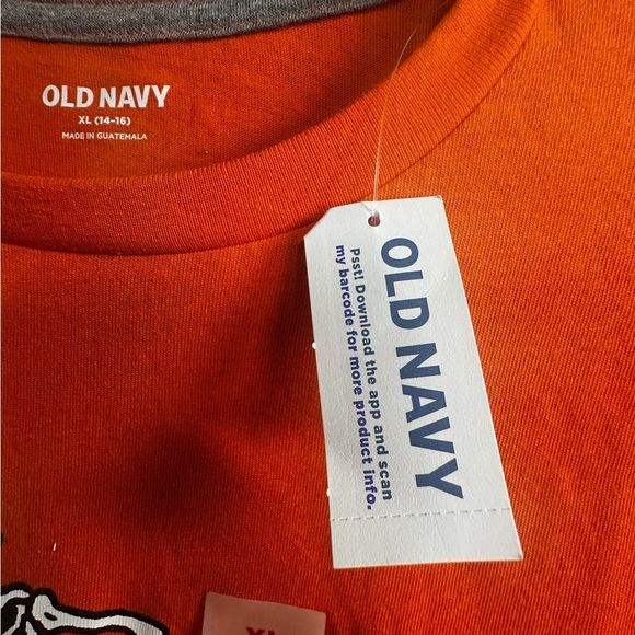 Old Navy Kids Orange Halloween Long Sleeve Tee - Picture 2 of 4